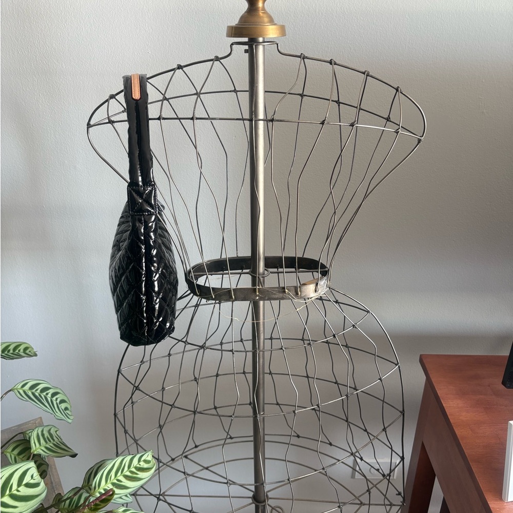 MZ Wallace Glossy Black Quilted Hobo Bag - Picture 10 of 12